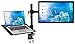 Mount-It! MI-3352LTMN Laptop Desk Stand and Monitor Mount, Full Motion Height Adjustable Holder, Fits up to 17 Inch Notebooks, VESA 75, 100 Compatible with 22, 23, 24, 27 inch Screens, Carries 44 Lbthumb 1