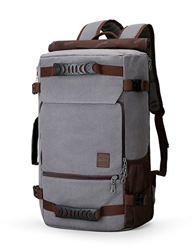 Muzee New Backpack Men Canvas Backpack Large Capacity Bag for Travel Backpack 15.6inch Laptop Backpack