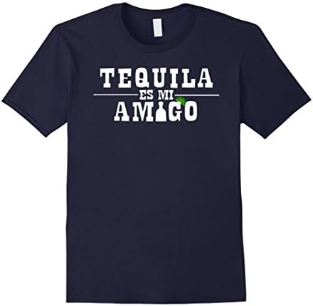 Mens Tequila Es Mi Amigo Funny Drinking T-Shirt XL Navy