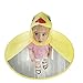 ASfairy Children Cute Cartoon Duck Rain Coat UFO Umbrella Hat Magical Hands Free Raincoat (Yellow, S)