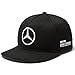 Mercedes Benz AMG Petronas F1 Lewis Hamilton 2018 Black Flat Brim Hat