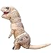 Halloween Inflatable T-Rex Dinosaur Dress Up Funny Simulation Luxury Cosplay Costume Suit (Child Size, Brown)