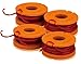 Worx (2 Pack) WA0004 10-Foot Trimmer Spool Line for WG150s