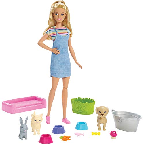 Barbie Play 'N' Wash Pets Doll & Playset, Multicolor - //coolthings.us