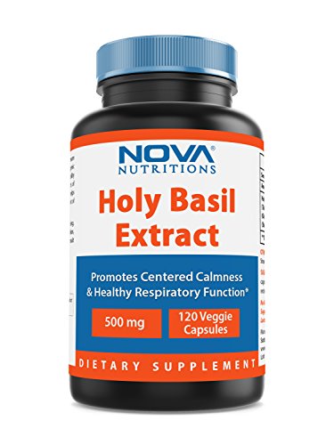 Nova Nutritions Holy Basil Extract 500 mg 120 Veggie Capsules