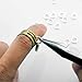 BEADNOVA Open Jump Rings for Keychains Silver Plated Jump Rings for Jewelry Making (3mm 4mm 5mm 6mm 7mm 8mm Box Set)