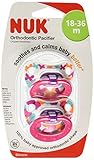 Nuk Orthodontic Trendline BPA Free 18+ Months Dots Pacifiers (2pack) Girls Colors