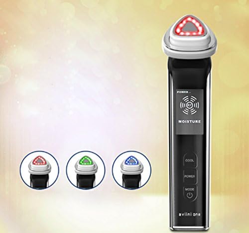 Rechargeable Electric Massaging Firming, Cleansing, Tightening, Toning, Anti-Aging Micro-Vibration Galvanic Facial Wand Machine Skincare Device LED Photon Skin Care Device