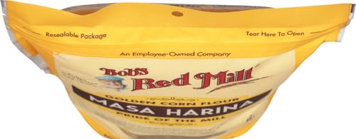 BOB’S RED MILL GOLDEN MASA HARINA CORN FLOUR, 22OZ (PACK OF 4) – VEGAN, KOSHER