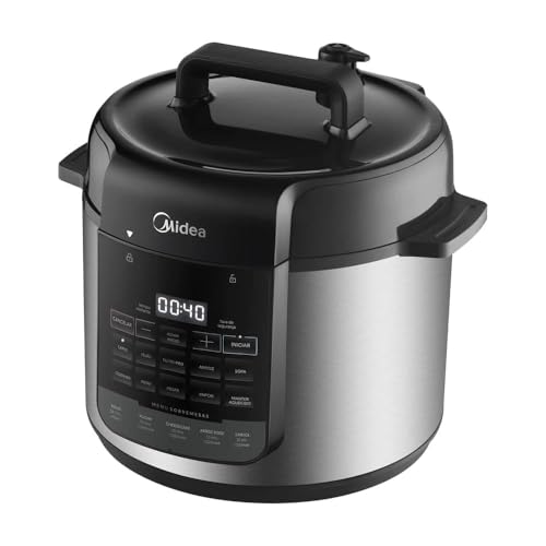 Panela de Pressão Elétrica 5L NutriPro Inox Midea