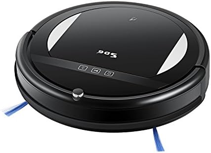 Robotic Vacuum Cleaner with High Suction, 2000 mAh Li-ion Battery Cleans with Mop for Pet Hair, Carpet, Hardwood Floors
