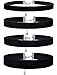 FIBO STEEL 1-4Pcs Velvet Necklace for Women Girls Choker Tassel Necklace Adjustable
