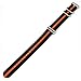 CIVO Heavy Duty G10 Zulu Military Watch Bands NATO Premium Ballistic Nylon Watch Strap 5 White Rings with Stainless Steel Buckle 20mm 22mm 24mm … (Black Pumpkin, 22mm)