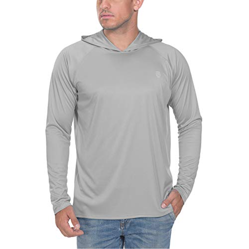 PIQIDIG Mens Long Sleeve Moisture Wicking Athletic Shirts with Collar Grey 3XL Plus Size