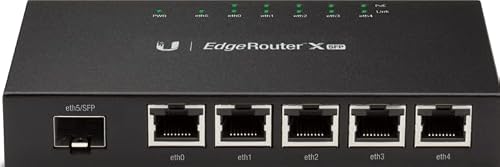 سعر UBIQUITI EDGEROUTER X, 6-PORT, POE, SFP فى السعودية | بواسطة امازون ...