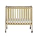 Dream On Me 2-in-1 Folding Birch Portable Crib, Natural , 40x26x38 Inch (Pack of 1)
