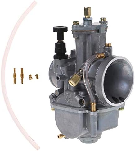 Flosky Universal Motorcycle 21mm Carburetor for Keihin Carb PWK Mikuni with Power Jet