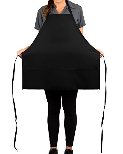 5 Black+Adjustable+Bib+Apron+Pocket