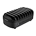 10 Ports Charging Station for Multiple Devices, 120W Charging Station Organizer, USB Charging Docking with Cooling Fan, for iPhone, for iPad, Tablet, Kindle, ETL Listed (2.4A Each, 24A in Total)