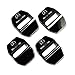 DEMILLO Stainless Steel Car Door Lock Latches Cover Protector for Mercedes GLK-Class,S-Class Maybach,A/C/CLA/GLA/G/M/S/SL-Class AMG, 3M Adhesive Backing（ Pack of 4） (black)