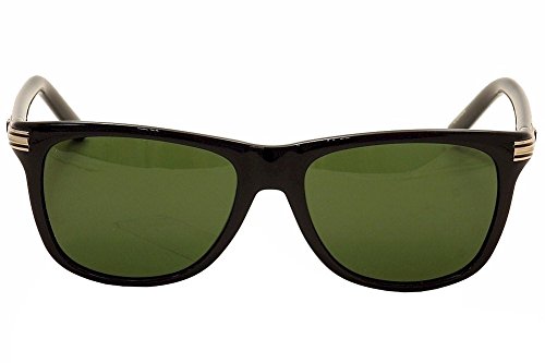 Mont Blanc Men's MB502S 01N Sunglasses, Shiny Black