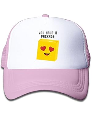 Heart Eyes Emoji Baby Unisex Fashion Adjustable Baseball Mesh Cap