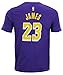 Boys Youth Player Flat Alt. Replica N&N Ss Tee 8-20 Los Angeles Lakers/Purple- Lebron James