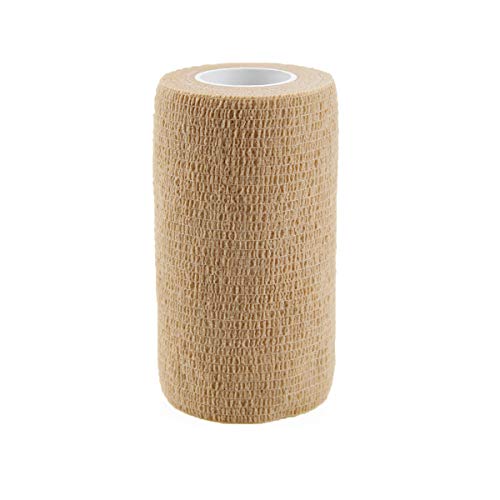AUPCON Self Adhesive Bandage Vet Tape Cohesive Bandages Bulk Self Adherent Wrap Non-Woven for Pets Animals & Ankle Sprains & Swelling Supply, FDA Approved 4 Inches x 5 Yards - Thumbnail 2