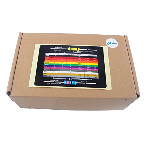 1460Pcs 1/4W 73 Values 1% Precision Metal Film Electronic Resistor Assortment Kit Set 1ohm-1Mohm Geekstory - Thumbnail 4