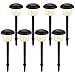 Solar Lights Outdoor, Oak Leaf Solar Pathway Lights LED Landscape Lighting Outdoor for Patio Yard Lawn Path Deck Backyard, 5 lumens, 4x bright, Warm White (Yellowish), 8-Pack