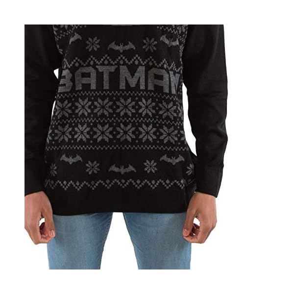 London Co. DC Originals Batman Black Unisex Christmas Knitted Jumper - Image 7
