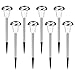 AZIRIER Solar Lights Waterproof Solar Garden Lights, Stainless Steel Solar Landscape Lights Outdoor for Lawn Patio Yard Garden Walkway 8 Pack