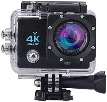 Systene 1080P WiFi Sports Camera 2 .0 Inch LCD Display Ultra HD 4K 12MP 170D Wide Angle Full HD Lens Underwater 98FT 30m - Black