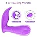 Sucking Vibrator Wearable Vibrator, PALOQUETH Clitoral Stimulator Personal G Spot Dildo Vibrator for Women 10 Suctions& Vibrations Modes, Rechargeable Waterproof 2 in 1 Sucking Sex Toy