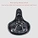 ELCYCO Bike Seat Cushion Bicycle High Density Thicken Foam Padded Leather Widen Bicycle Saddle Cushion with Tail Reflective Stickers, Waterproof, Breathable, Universalthumb 3