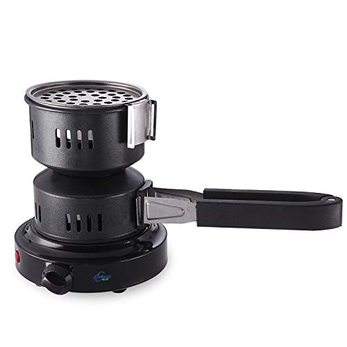 Upgraded Version! HM Electric Coal Charcoal Starter Burner with Detachable Tongs! - Hookah, Shisha, Nargila, BBQ, Fire starter