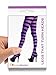 Black and Purple Striped Witch Pantyhose Tights Witch Tights