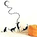 CUGBO Cat Wall Sticker, 4 Cats Reaching The Moon Wall Decal for Living Room Pantry Home Decor