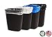 Resilia Tall 15 Gallon Trash Bags - Black 100 Bags/Roll, 1 Mil Thick, 24x33 inches (WxH), Wire Ties Included, MADE IN USA