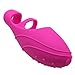 Soft Silicone Powerful Put-On Finger Sleeve Massager Small Size Magic Vibrating Massage Stick (Pink)