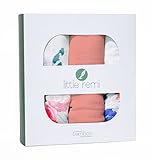 Little Remi Premium 100% Bamboo Muslin Swaddle Blanket (Floral)