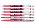 Pilot Precise P-700 Gel Ink Rolling Ball Pens, Fine Point, Red Ink, 6 Pens