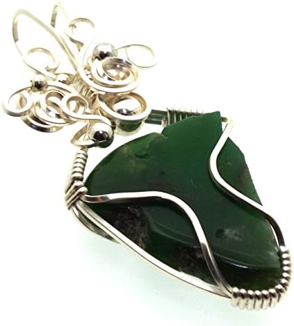 Angelleesa Designs Ltd Chrysoprase Gemstone Wire Wrapped Pendant
