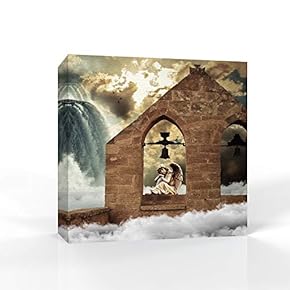 Canvas Wall Art Lovely Angel Pictures Home Wall Decorations for Bedroom Living Room Paintings Canvas Prints Framed - 12x12 inches
