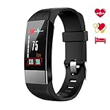 WiMiUS Fitness Tracker Color Screen, Smart Watch with Heart Rate Monitor, IP67 Waterproof Activity Tracker with Calorie Counter Pedometer Blood Pressure Sleep Monitor for Kids Men Women (Black)