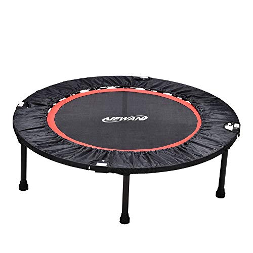 Newan Exercise Trampoline for Adult - 40" Fitness Rebounder Trampoline Handle Bar for Indoor Garden Workout Cardio Training - Foldable Design for Storage.