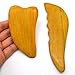 Gua Sha Set for Better Blood Flow and Chronic Pain Management - Scraping Massage Tool Made from Sturdy Camphora Wood – Also Used for Muscle and Joint Pain, Tension, Headaches, Perimenopausal Syndrome