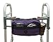 AdirMed Walker Bag and Wheelchair Tote Bag | Folding and Rolling Walkers Side Pouch| Rollator Accessories | Walker Basket - Purple