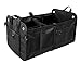 ANTEQI Foldable Car Storage Organizer for SUV, Portable Multi Compartments Trunk Organizer for Car Storage, Large capacity for Cargo Car Trunk Organizer, Expandable To Suit Any In-vehicle (Black)
