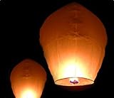 Best Choice Products Paper Chinese Lanterns Sky Fly Candle Lamp for Wish Party Wedding, Pack of 50, White
